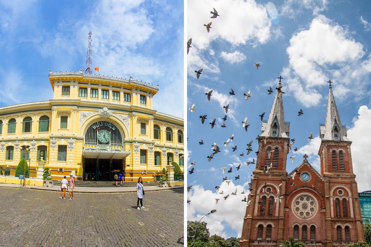 things to do in District 1 Ho Chi Minh City Saigon Central Post Office and Notre Dame Cathedral