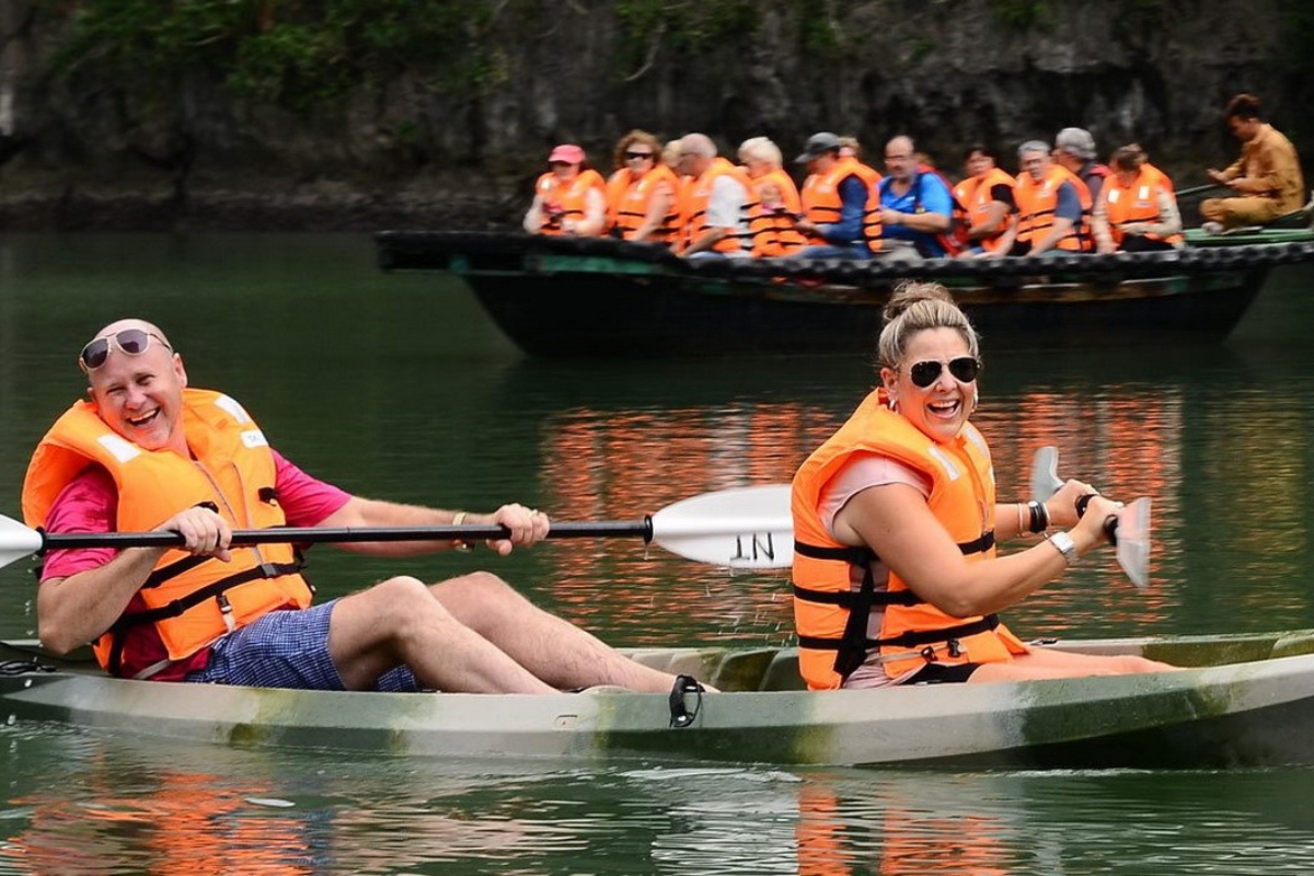 places to visit in vietnam with family kayaking in halong