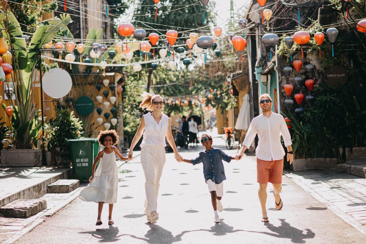 best city to visit in Vietnam with family hoi an vietnam family tour