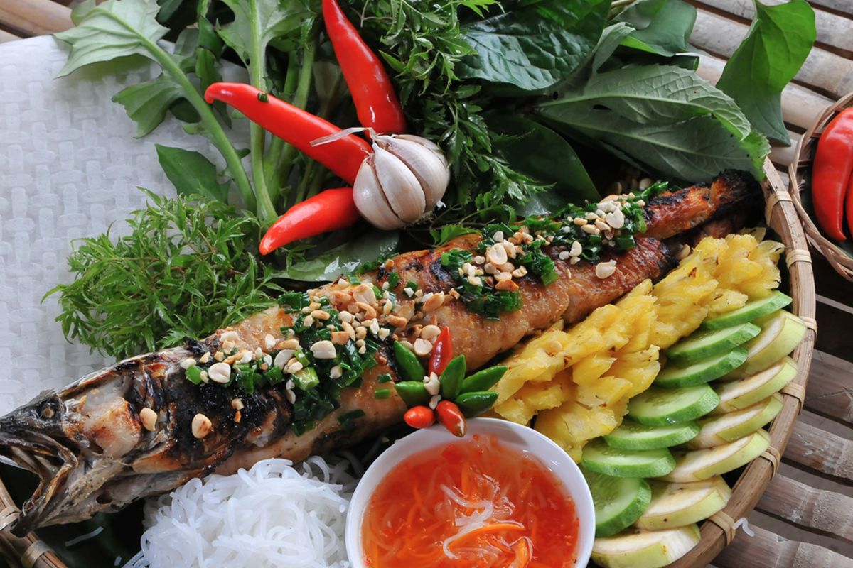 best fish to eat in vietnam Grilled Snakehead Fish