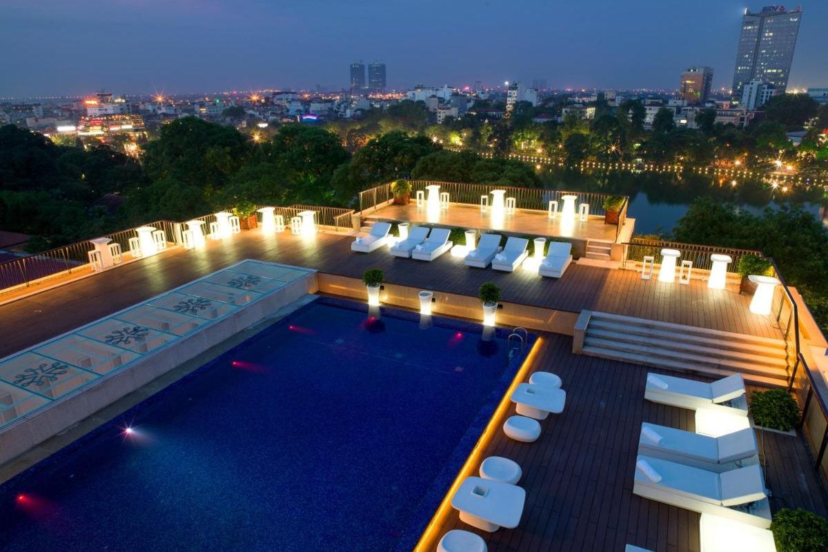 accommodation hanoi vietnam Apricot Hotel swimming pool