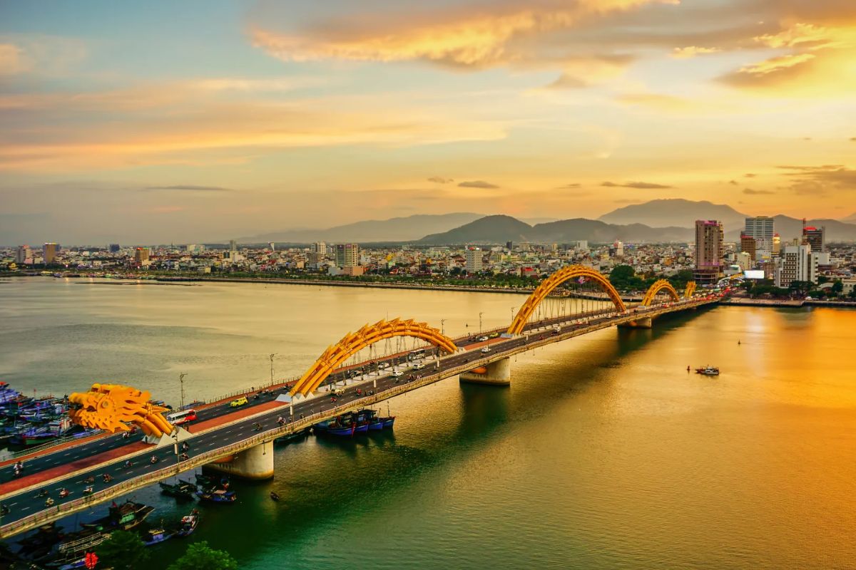 family trips to vietnam dragon bridge da nang vietnam