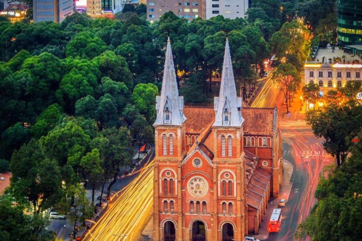 temperature in vietnam november ho chi minh Cathedral Basilica